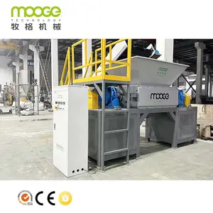 Strong Waste Rubber /Paper /Tire / Metal /Carboard Double Shaft Shredder Recycling Machine