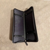 Porte-cravate personnalisé à la main personnalisé en cuir hommes cadeau fermeture éclair noeud papillon étui de voyage sac
