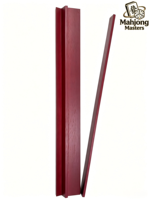 Support de tuiles de mahjong en bois massif rouge foncé avec pousseurs magnétiques de qualité supérieure, ensemble d'accessoires portables pour table de jeu de divertissement