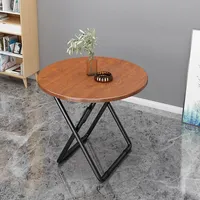Moderner Metall-Klapptisch für Kleine Räume Quadratischer und Runder Faltbarer Platzsparender Esstisch für Küche