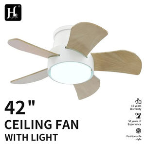 Ventilateur de plafond design nordique moderne de 36 pouces avec lumière LED, télécommande, corps en fer, 5 pales, 220V DC, dimmable - Product Image 3