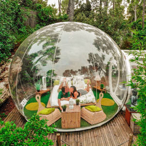 Cúpula de burbuja transparente Glamping <span class=keywords><strong>Alquiler</strong></span> Cúpula deslizante Carpa <span class=keywords><strong>Casa</strong></span> Igloo Burbuja Carpa <span class=keywords><strong>Casa</strong></span> para acampar - Product Image 3