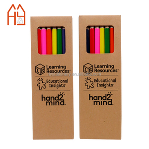 El Mejor Regalo Promocional <span class=keywords><strong>para</strong></span> Niños, Juego de 8 Lápices de Colores en Caja de Papel Kraft con Impresión Personalizada - Product Image 2