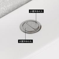 Ensemble de toilettes monobloc en céramique blanche de luxe de style royal européen, à poser au sol, avec chasse d'eau cyclonique, pour usage extérieur