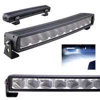 Barre lumineuse de conduite 4x4 BRTLED BL1010CS 100W IP68 étanche en aluminium moulé sous pression, 10 LED courbées de 10W, DRL 12V