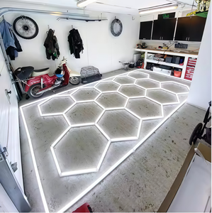 Pannello Esagonale KCX ad Alta Luminosità, Luce LED per Garage e Studio, Illuminazione Esagonale a LED per Soffitto e <span class=keywords><strong>Parete</strong></span>, Illuminazione Dettagliata - Product Image 4