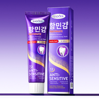 OEM SADOER Dentifrice de marque privée Clean Fresh Anti-Sensibilité Détachage Probiotiques Acide aminé Nicotinamide Ingrédients