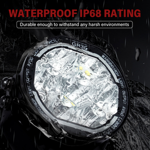 Thiết kế mới 4x4 35W 3 inch LED làm việc Roof Spot Strobe xe ánh sáng tự động Sương Mù Ánh sáng cho offroad xe máy lái xe phụ trợ nồi ánh sáng - Product Image 5