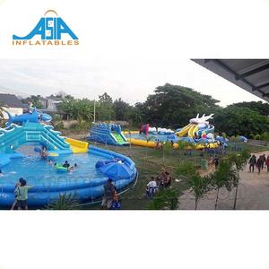 Glissières d'eau gonflables de poulpe Commercial avec piscine pour terrain de jeu extérieur - Product Image 3