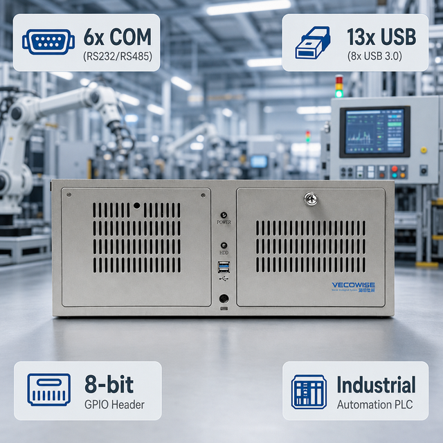 OEM 19 Inch 4U Industrial Workstation Q670E Motherboard 12th 13th 14th Gen Intel Core I7 I9 with PCIe X16 GPU for Machine Vision