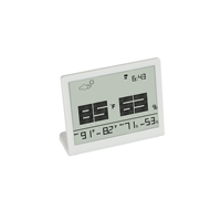 Thermomètre hygromètre numérique d'intérieur, design ultra fin pour usage domestique avec surveillance de l'humidité et de la température