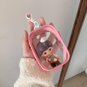 QYS Transparent <b>Blind</b> Box Figure Display Pouch <b>PVC</b> Keychain Makeup Lipstick Storage Bag - Product Image 2