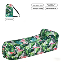Canapé-lit gonflable portable et pliable en tissu Oxford de qualité supérieure, moderne, minimaliste, imperméable, pour la plage et la randonnée
