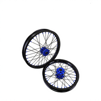 Roues de moto électrique tout-terrain ULB Fit Talaria MX5 1.6x19 2.15x16 pouces entièrement noires en aluminium pour Surron Light Bee
