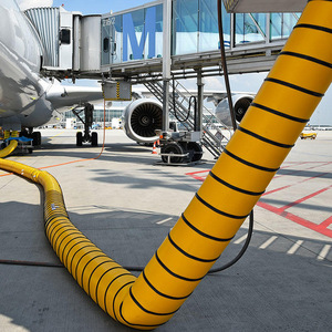 Manguera espiral flexible de PVC para aviación, tubo de ventilación de plástico amarillo para sistema de flujo de aire de aeronaves - Product Image 3