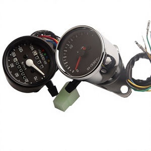 Tablero de Instrumentos Modificado para Motocicleta, Velocímetro y Odómetro Dual de 0-140 km/h con Señales de Giro e Indicador de Nivel de Aceite para Actualización y Reequipamiento - Product Image 5