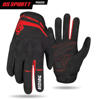 Gants de moto à doigts entiers, respirants, en maille, antidérapants, de protection pour hommes et femmes