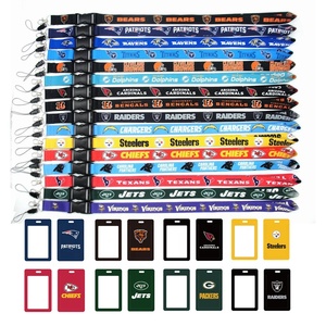 Llavero de Alta Calidad con Cordón para 32 Equipos de la <span class=keywords><strong>NFL</strong></span>, con Porta Identificación, Nuevo, Material de Poliéster, Accesorio con Gancho - Product Image 2