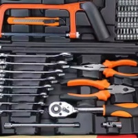 Juego de Herramientas para el Hogar de 91 Piezas, Kit Profesional con Llave de Tubo, Martillo y Alicates para Reparaciones Domésticas y Mantenimiento DIY