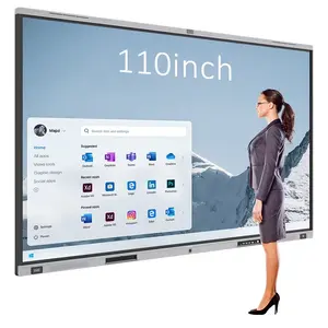 75" Inch Smart Interactive Board Touch Screen 6 In 1 Interactive Flat Panel Pc For Classroom OPS PC