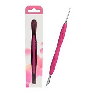 Sholifas 100pcs Double Sided Stainless Steel Manicure <b>Pedicure</b> <b>Tool</b> 11.4cm Nail Sticks Cuticle Pusher Remover - Product Image 2