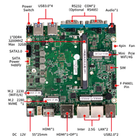 Mini PC industriel embarqué sans ventilateur CANGHAN, faible consommation, micro-ordinateur avec double LAN 2.5G et double ports COM pour l'automatisation industrielle