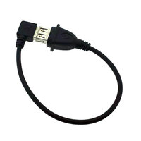 OEM ángulo recto 90 grados USB2.0 equipo eléctrico Cable AM tipo A USB 2,0G/F enchufe extensión ordenador Cable para Multimedia