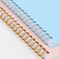 Agenda hebdomadaire A5 personnalisé 2026 à spirale, couverture rigide en PP, rechargeable, avec papier de planification pour l'école et le bureau