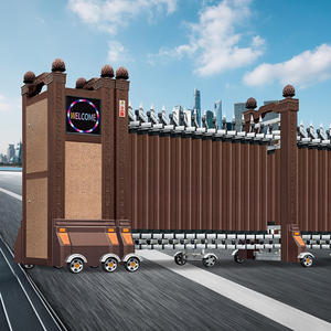 Vente directe portail rétractable automatique portail rétractable extérieur portail rétractable électrique porte rétractable Einziehbares <span class=keywords><strong>Tor</strong></span> - Product Image 6