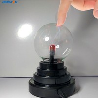 Veilleuse sphérique en plastique de 3 pouces, lumière d'ambiance statique magique USB pour le commerce international avec interrupteur à bascule