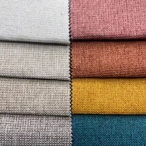 Wholesale Polyester Linen Fabric Imitation Linen Sofa Fabric Linen