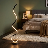 Lampadaire LED en aluminium au design nordique minimaliste, lumière à spectre complet pour salon, côté canapé
