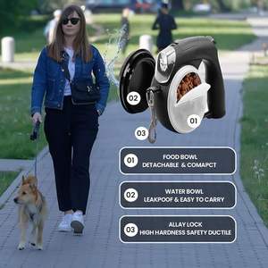 Guinzaglio Retrattile Automatico a LED per Cani di Grossa Taglia Nero Prodotto per Animali Domestici con Logo Personalizzato Vendita all'Ingrosso dal Produttore - Product Image 6