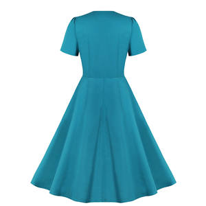 Robe Rockabilly en Coton en Gros VM2113 #   Robes vintage années 1950 1960 Vêtements rétro Pin-up - Product Image 2