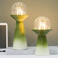 Attrayant nouveau vase en céramique personnalisé en forme de lampe de table pour la décoration intérieure de la maison