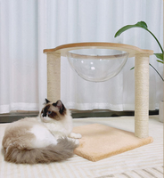 En gros : Arbre à chat avec griffoir, lit pour chat capsule spatiale, maison pour chat transparente et arbre à chat intégré, articles pour chats
