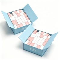 Boîte cadeau magnétique personnalisée pour Noël, double porte, emballage de luxe pour les fêtes, cadeau pour la promotion de la marque, boîte cadeau en carton
