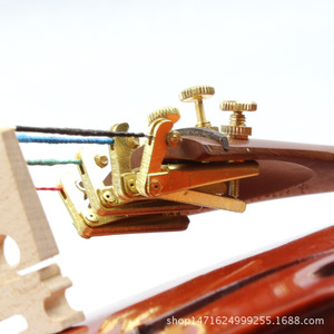 Afinador fino para violín, latón pulido, 4/4 1/8, perilla de ajuste de cuerdas para violín - Product Image 2