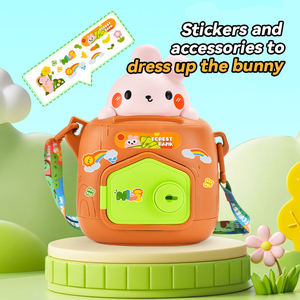 Tirelire Lapin avec Serrure à Clé et Sangle Réglable, Boîte à Monnaie et Bijoux, Cadeau pour Enfants, Lapin de Dessin Animé - Product Image 3