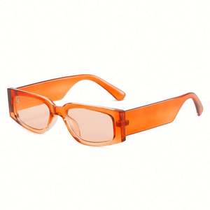 Lunettes de soleil carrées rétro couleur bonbon tendance 2022, lunettes de soleil rectangulaires à petite monture pour hommes et femmes - Product Image 5