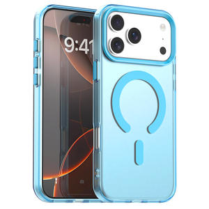 Coque compatible avec iPhone 17, couleur bonbon, magnétique pour Apple 17 Pro Max, finition mate semi-transparente, protection tactile. - Product Image 6