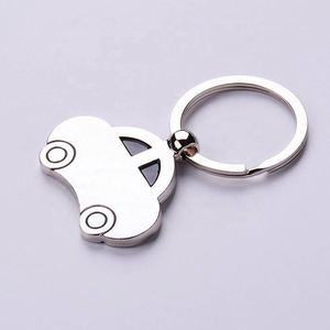 Porte-clés en métal en forme de voiture avec logo gravé au laser personnalisé, cadeau promotionnel, porte-clés publicitaire - Product Image 3