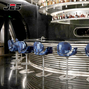 Ensemble de meubles de discothèque de qualité commerciale J2S, fauteuils pivotants rembourrés en cuir, plateau de table en marbre, restaurants <span class=keywords><strong>vintage</strong></span> de luxe - Product Image 4