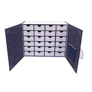 Nouveau design carton de luxe 8 jours/12 jours <span class=keywords><strong>calendrier</strong></span> de l'<span class=keywords><strong>avent</strong></span> boîte cadeau pour <span class=keywords><strong>bijoux</strong></span>, boîte d'emballage cadeau de Noël - Product Image 5
