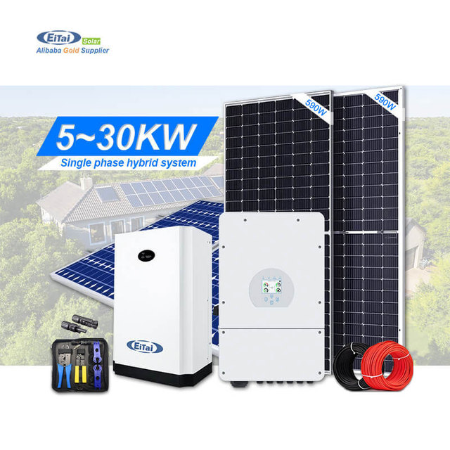 20Kva Hybrid Power Energy System Set 6Kva-20000 Watt Solar Lifepo4 Battery Kits MPPT 10K 15 Kw Setup Price for Africa Home 12Kw