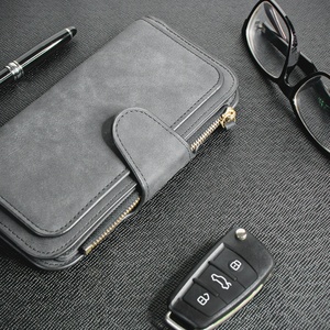 กระเป๋าสตางค์หนังยาว Boshiho ป้องกันการโจรกรรมข้อมูล RFID พร้อมซิป - Product Image 6
