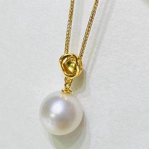 จี้แฟชั่น DIY แบบเรียบง่าย 31349 พร้อมลูกปัดทรงกลมขนาด 9-13 มม. เครื่องประดับเงินแท้ S925 และมุกสำหรับผู้หญิง แบบไม่มีฐาน - Product Image 2