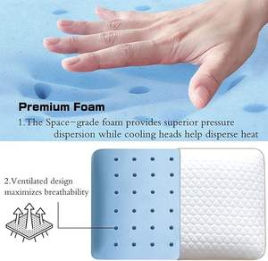 Couverture amovible Soutien du cou <span class=keywords><strong>Oreiller</strong></span> de sommeil en mousse à mémoire de forme - Product Image 6