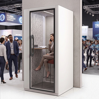 Cabine téléphonique acoustique individuelle Vestael, insonorisée, pour appels privés et travail à distance