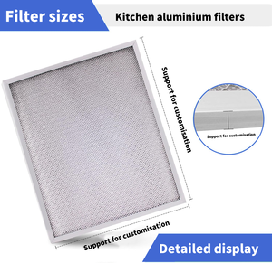 La filtration supérieure <span class=keywords><strong>de</strong></span> graisse <span class=keywords><strong>de</strong></span> filtre <span class=keywords><strong>de</strong></span> maille en aluminium <span class=keywords><strong>de</strong></span> haute performance pour des hottes <span class=keywords><strong>de</strong></span> <span class=keywords><strong>cuisine</strong></span> commerciales assure l'air d'échappement propre - Product Image 2